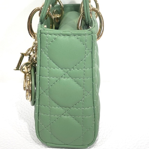 MICRO LADY DIOR BAG
Dark Mint Cannage Lambskin - Picture 7 of 17